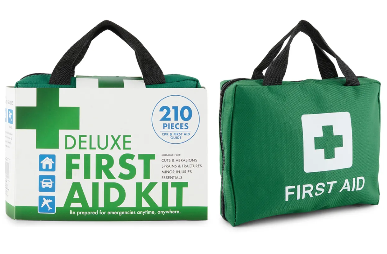 4x 210PCS | EMERGENCY FIRST AID KIT | Medical Travel Set | Workplace Office | ARTG BULK