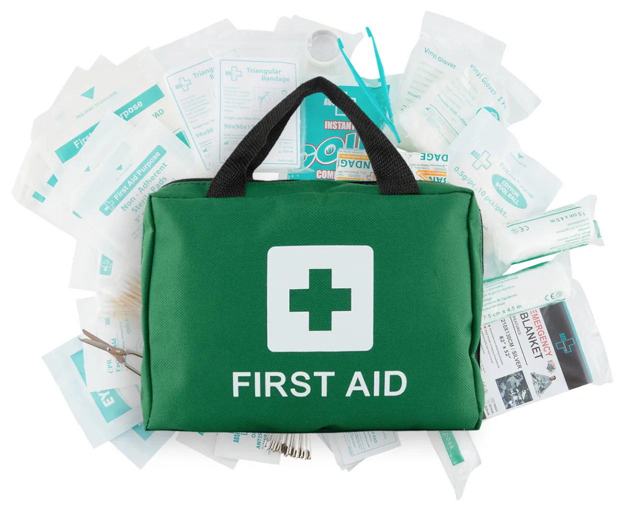 4x 210PCS | EMERGENCY FIRST AID KIT | Medical Travel Set | Workplace Office | ARTG BULK