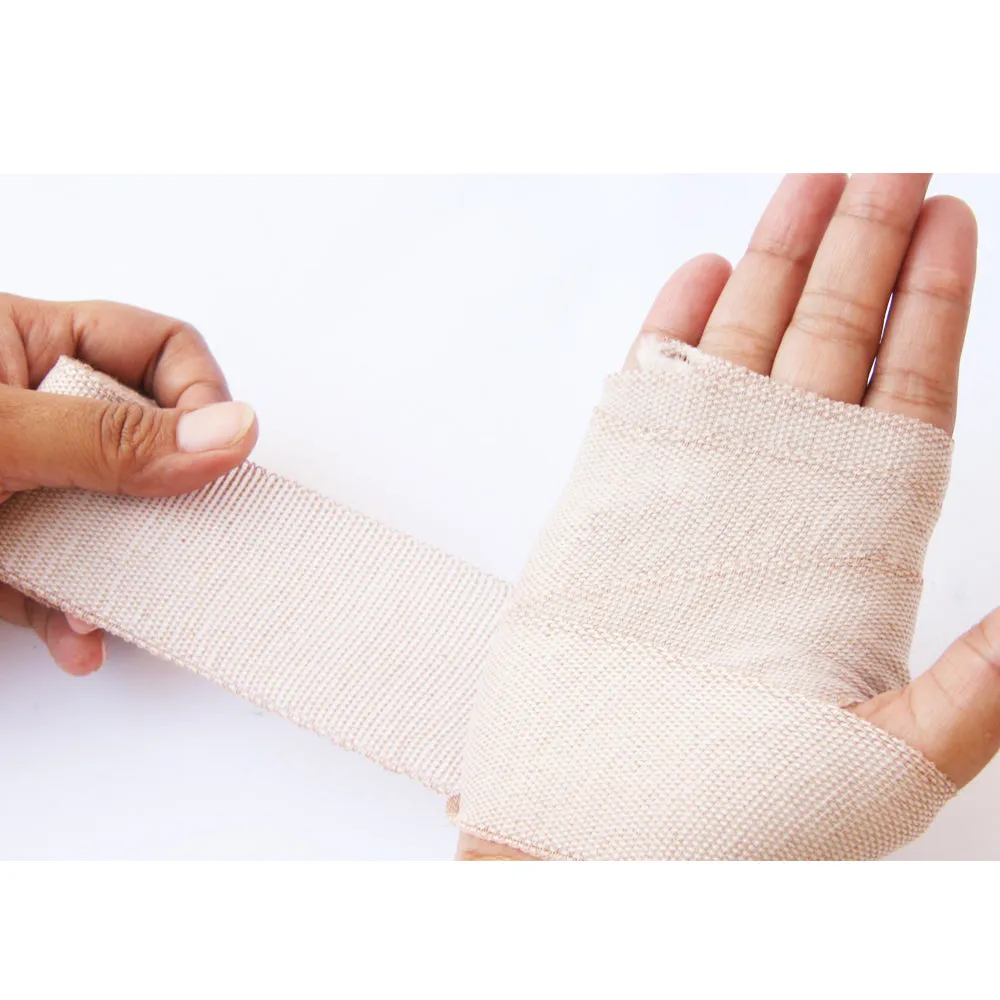 6 Pc First Aid Elastic Bandage Wrap With Metal Clips Ankle Wrist Foot Sports 2"