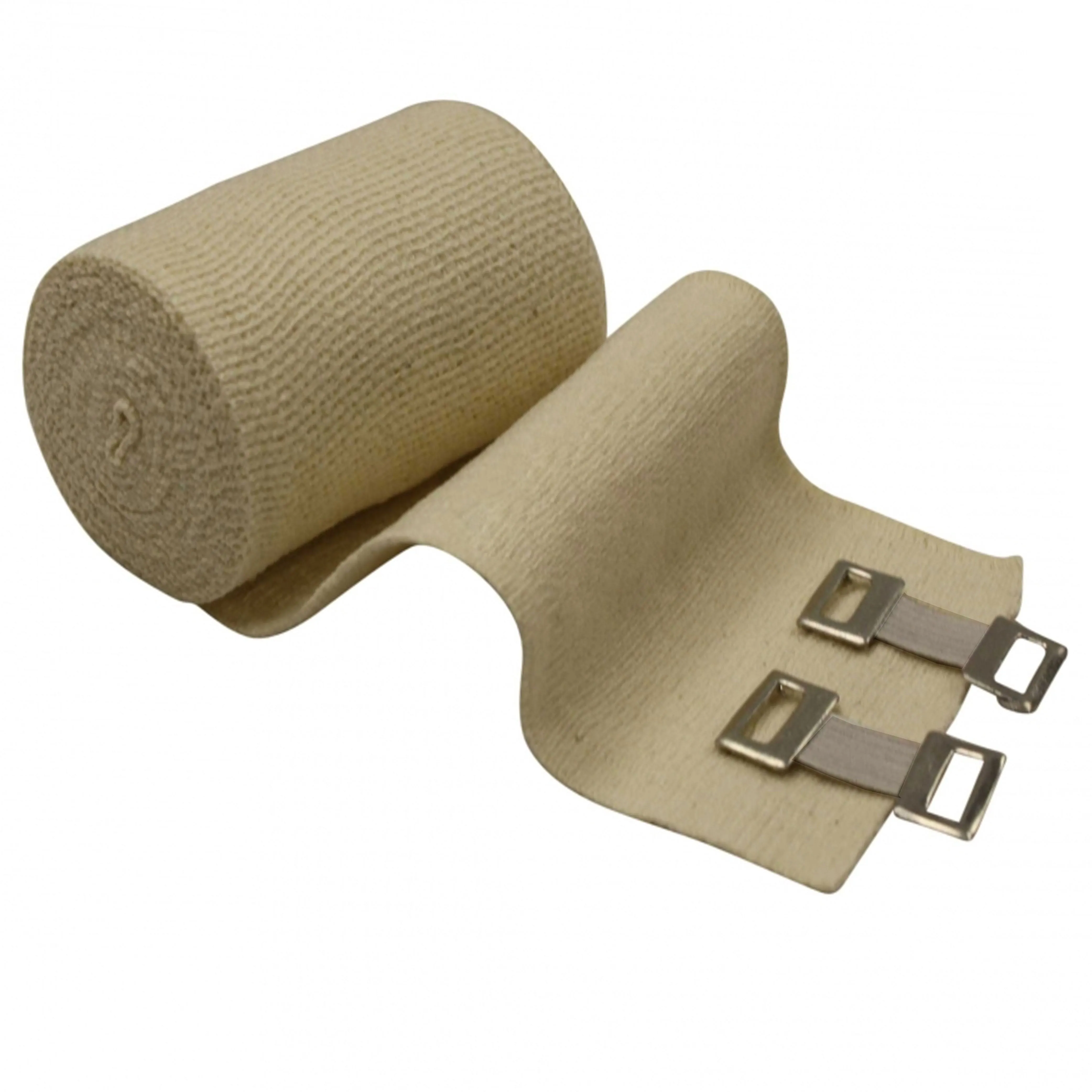 6 Pc First Aid Elastic Bandage Wrap With Metal Clips Ankle Wrist Foot Sports 2"