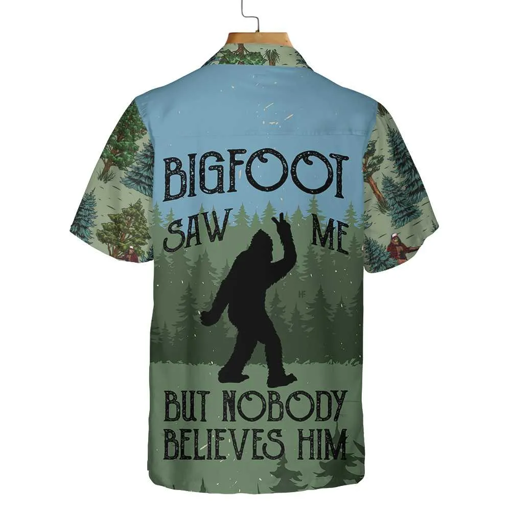 Bigfoot Saw Me Camping Hawaiian Shirt, Funny Camping Shirt For Men And Women