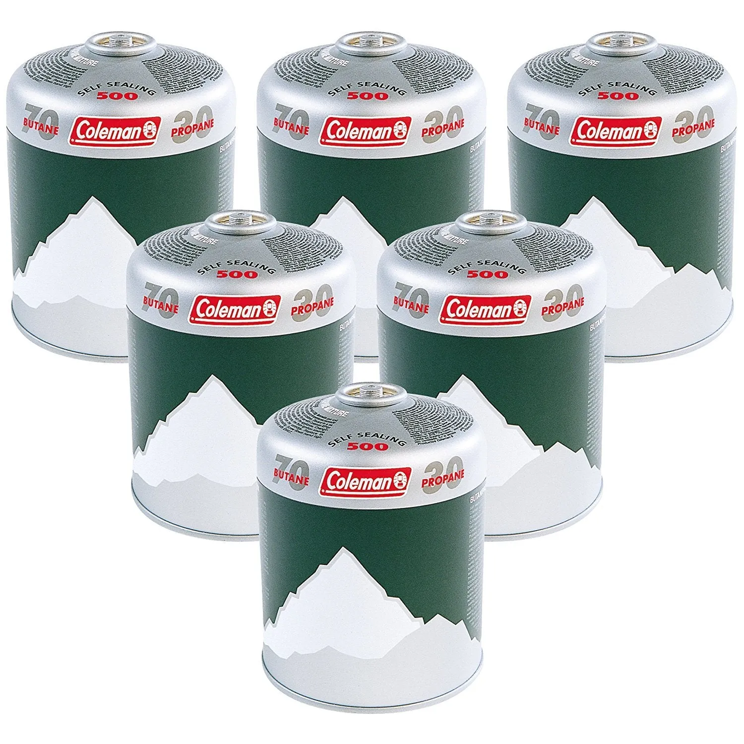 Coleman C500 Gas Cartridge x 6 Value Pack
