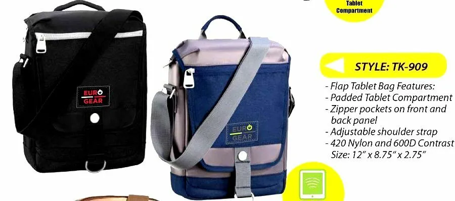Euro Gears  Deluxe Tech bag, Flap Tablet bag Carry Bag