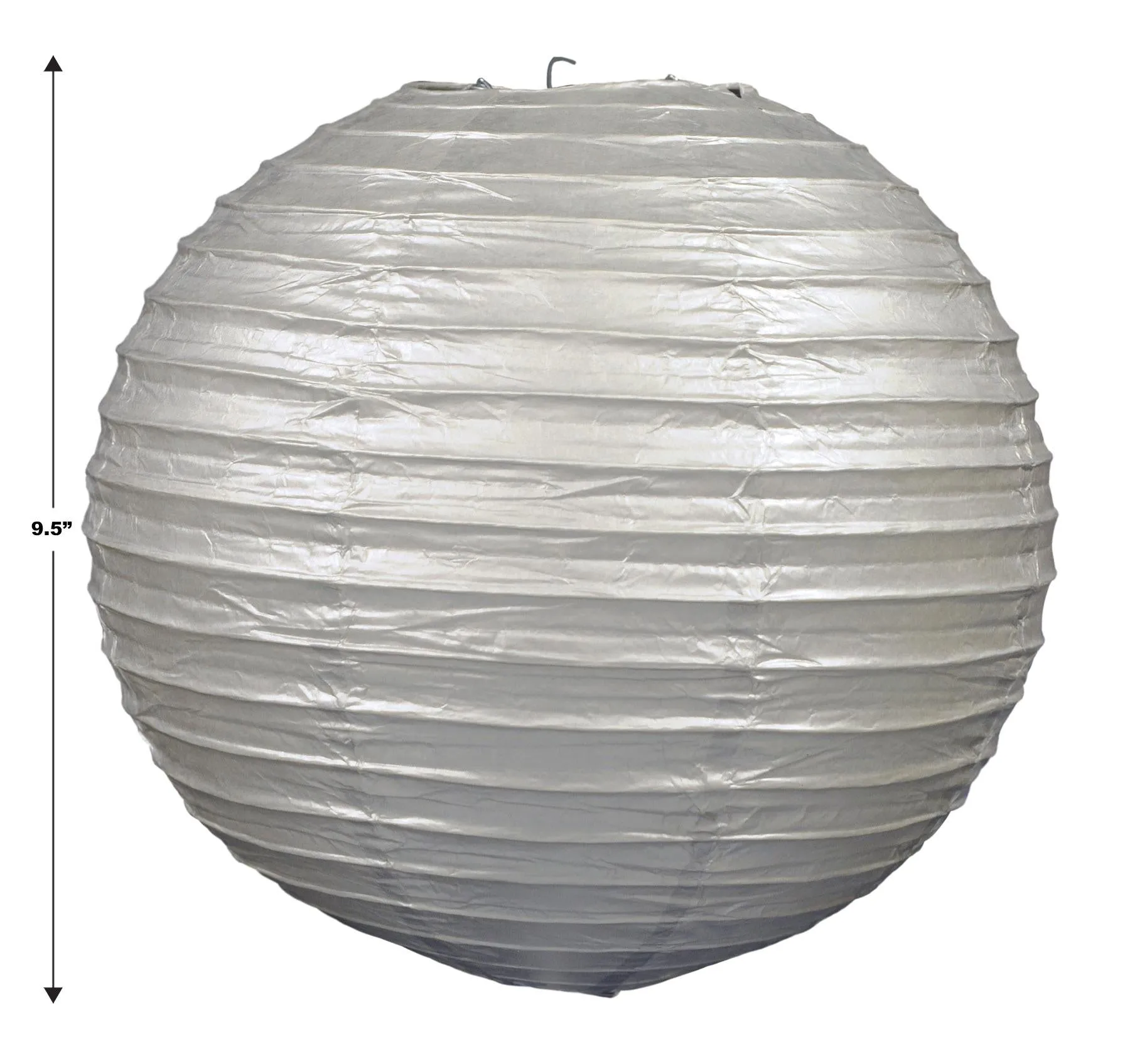 Party Paper Lanterns silver (3 per Package)
