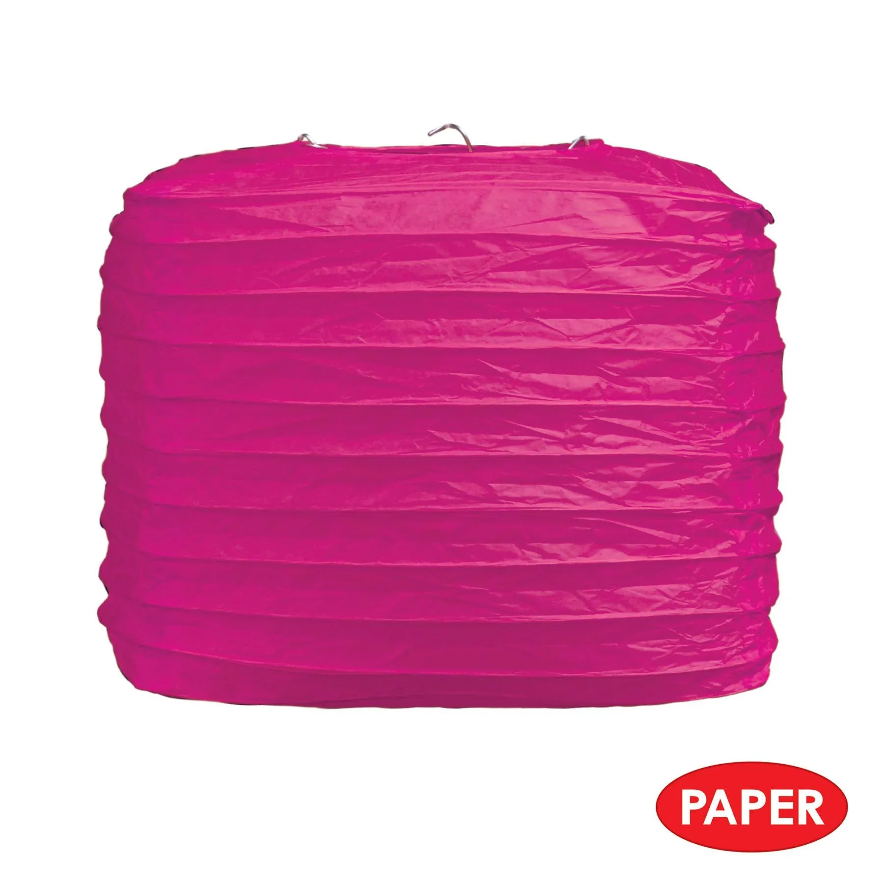 Party Square Paper Lanterns cerise (2 per Package)