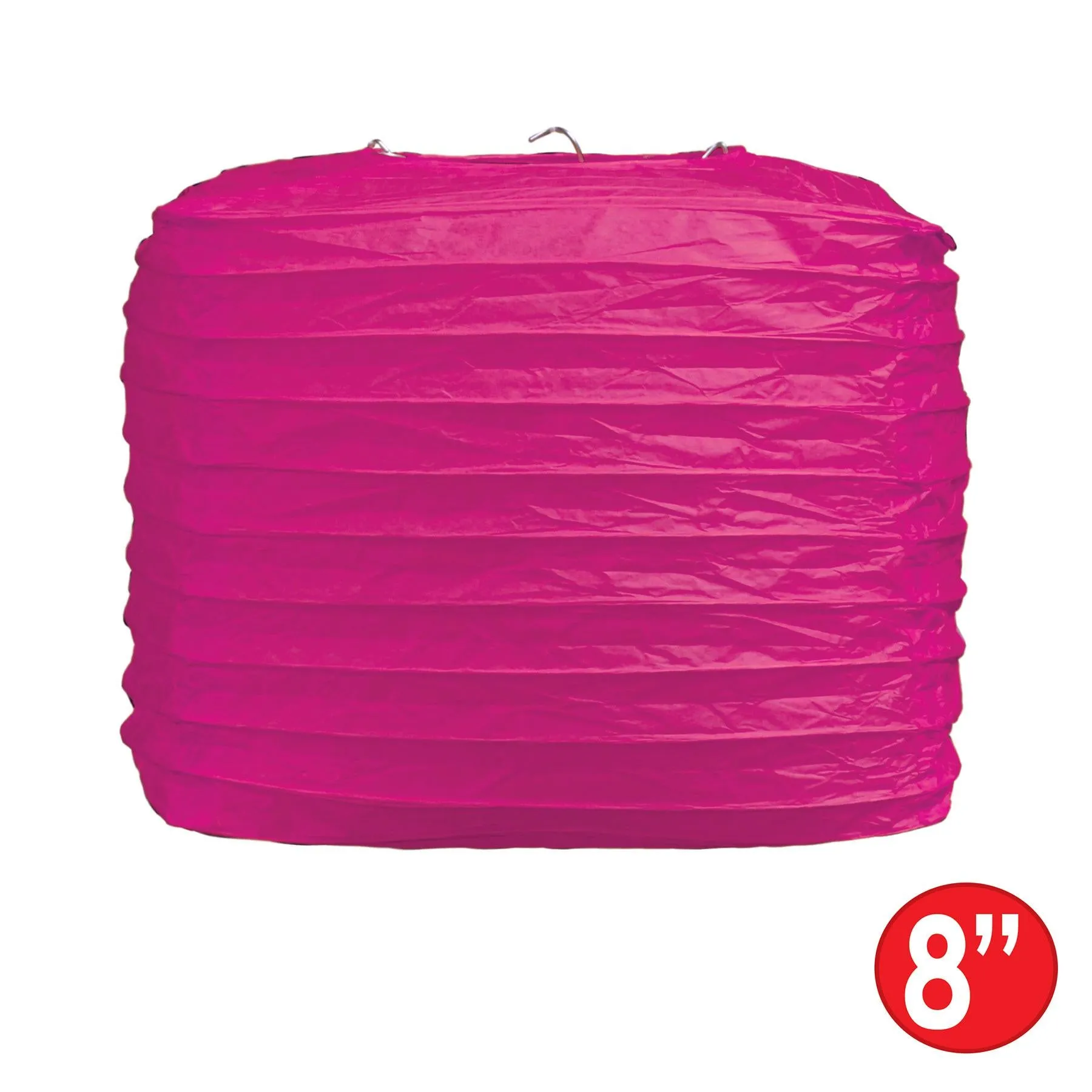 Party Square Paper Lanterns cerise (2 per Package)