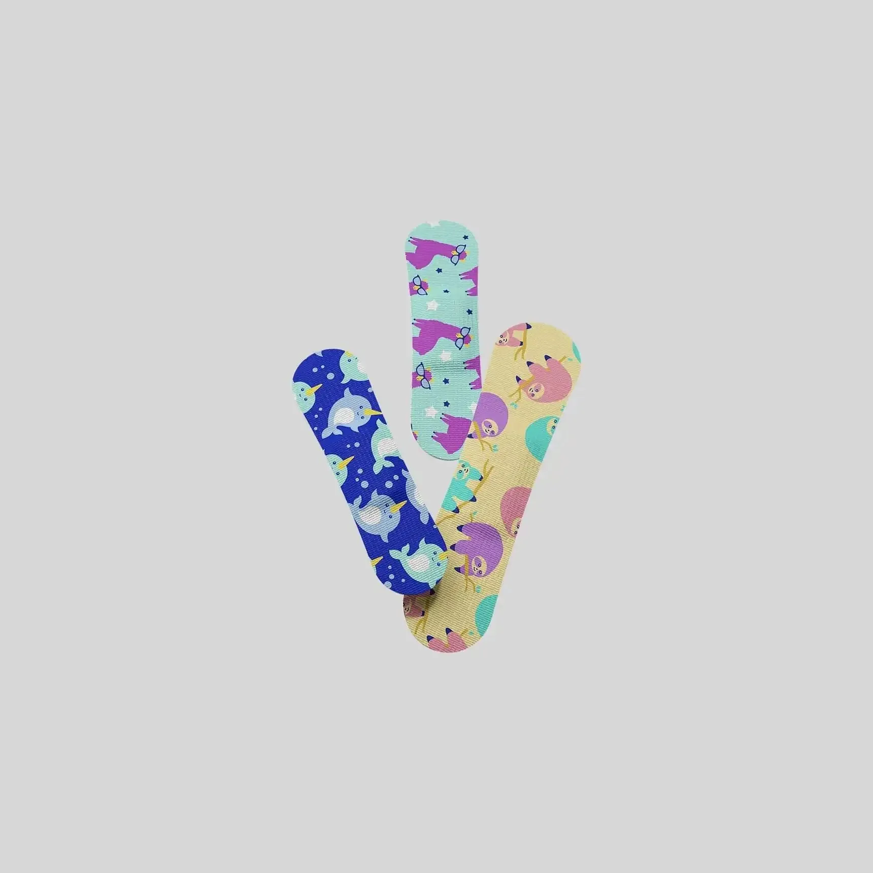 Welly Bravery Badges Assorted Kids Peculiar Pets Fabric Bandages, 48 Count
