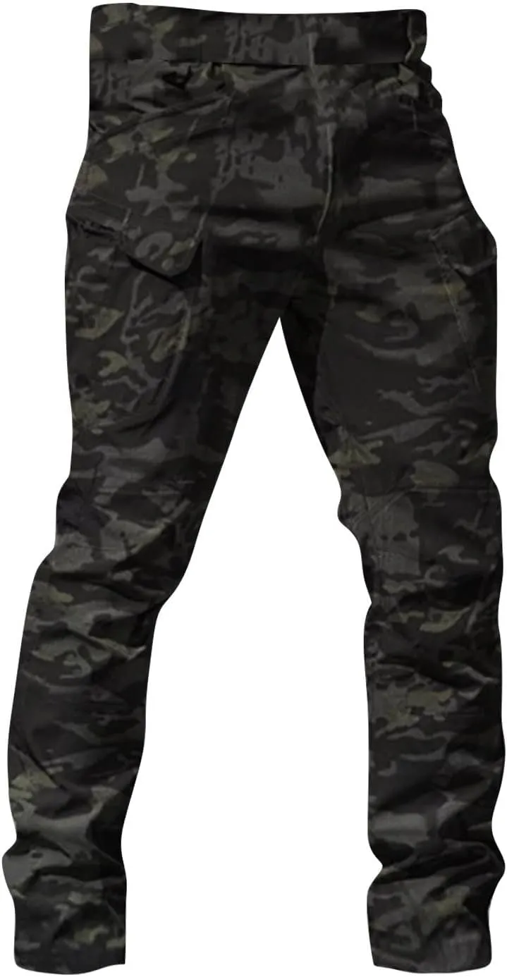 Ymosrh Mens Casual Pants City Special Service Pants Military Fan Ix7 Multi Pocket Overalls Casual Pants